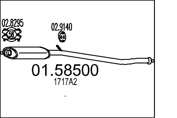 MTS 01.58500 Stredni tlumic...