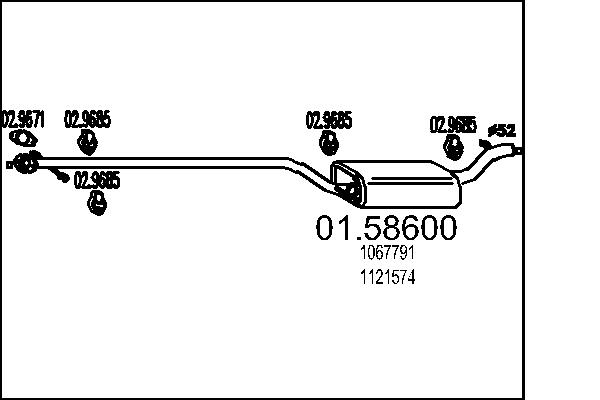 MTS 01.58600 Stredni tlumic...