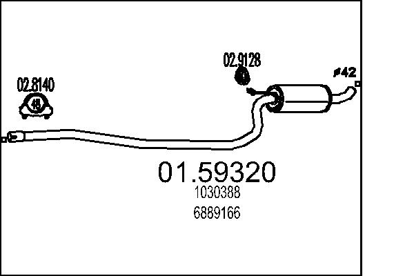 MTS 01.59320 Stredni tlumic...