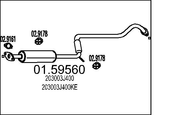 MTS 01.59560 Stredni tlumic...