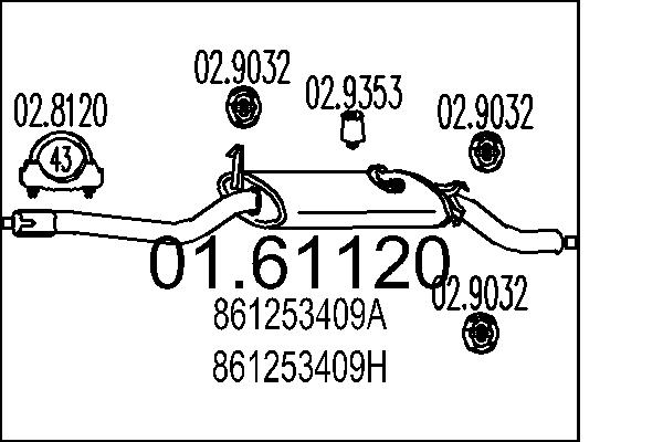 MTS 01.61120 Silenziatore...