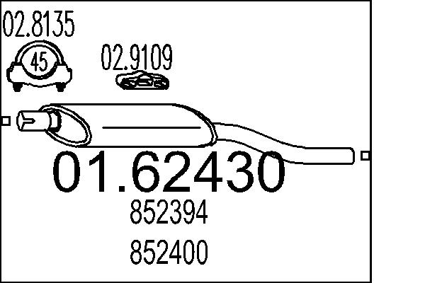 MTS 01.62430 Silenziatore...