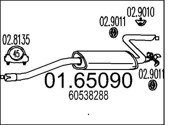 MTS 01.65090 Silenziatore...