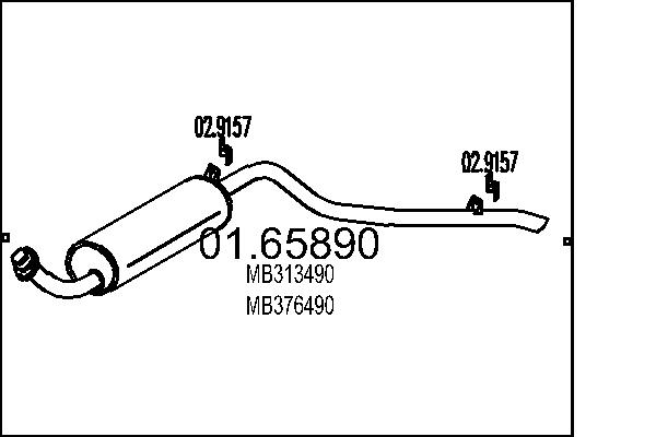 MTS 01.65890 Zadni tlumic...