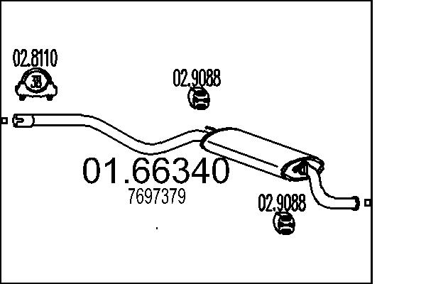 MTS 01.66340 Silenziatore...