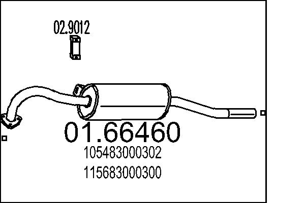 MTS 01.66460 Silenziatore...