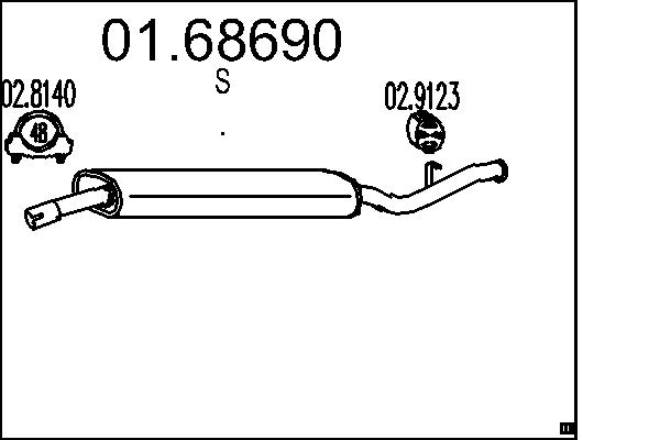MTS 01.68690 Silenziatore...