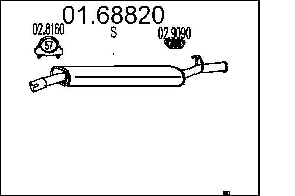 MTS 01.68820 Silenziatore...