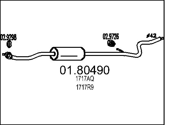 MTS 01.80490 Stredni tlumic...