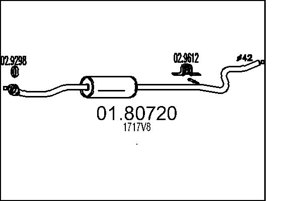 MTS 01.80720 Stredni tlumic...