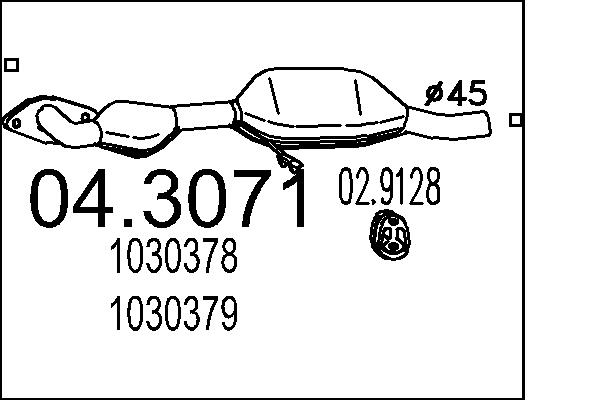 MTS 04.3071 Katalyzátor