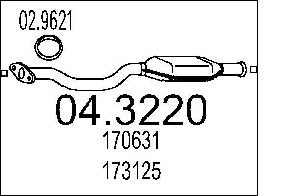 MTS 04.3220 Katalyzátor
