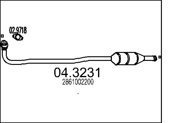 MTS 04.3231 Katalyzátor