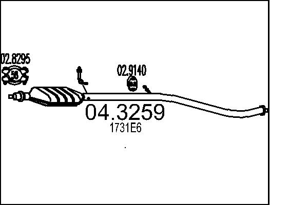 MTS 04.3259 Katalyzátor