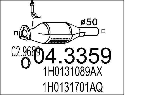 MTS 04.3359 Katalyzátor