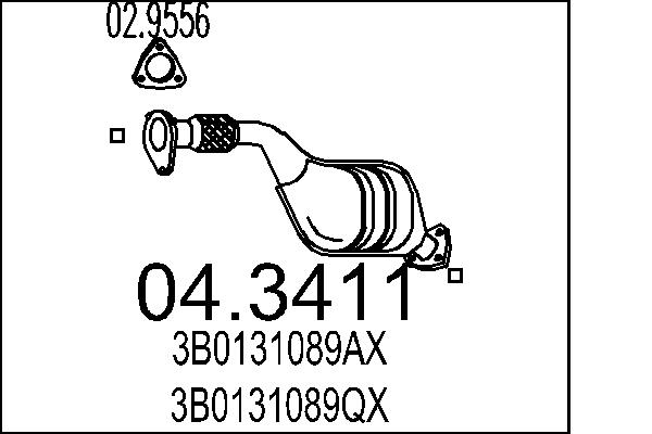 MTS 04.3411 Katalyzátor