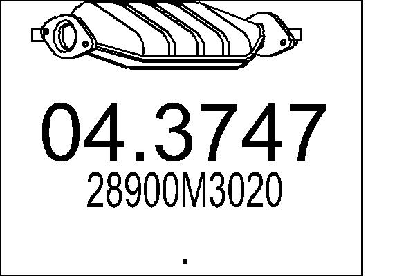 MTS 04.3747 Katalyzátor