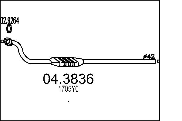 MTS 04.3836 Katalyzátor