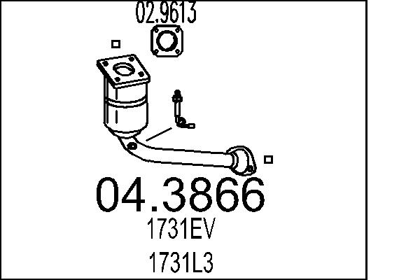 MTS 04.3866 Katalyzátor