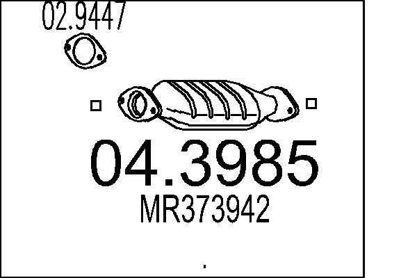 MTS 04.3985 Katalyzátor