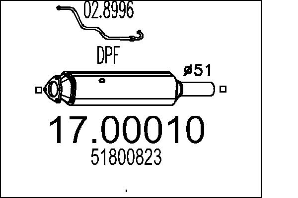 MTS 17.00010 Filtr pevnych...