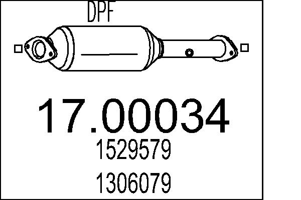 MTS 17.00034 Filtr pevnych...