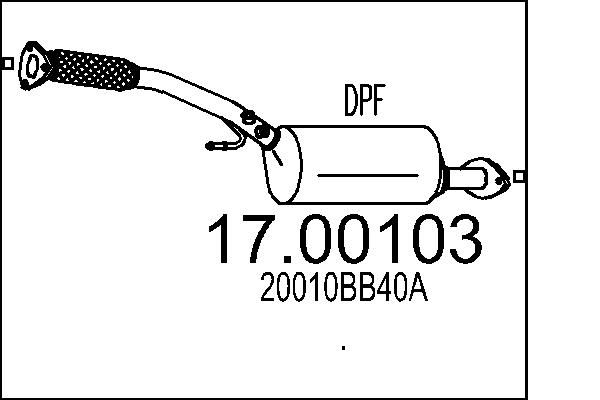 MTS 17.00103 Filtr pevnych...