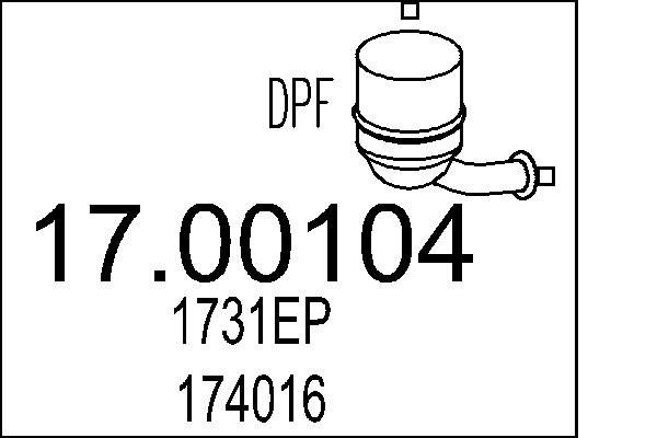 MTS 17.00104 Filtr pevnych...