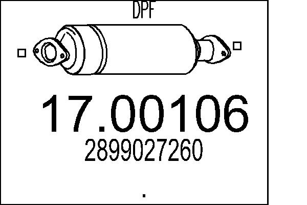 MTS 17.00106 Filtr pevnych...