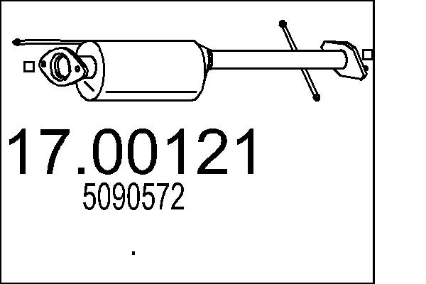 MTS 17.00121 Filtr pevnych...