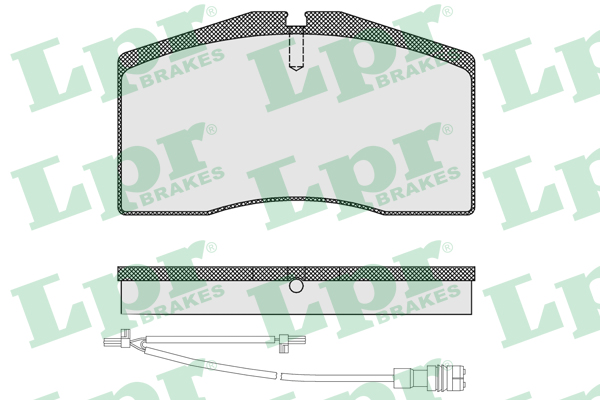 LPR 05P1585A Kit pastiglie freno, Freno a disco