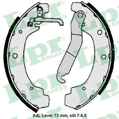 LPR 06740 Kit ganasce freno-Kit ganasce freno-Ricambi Euro