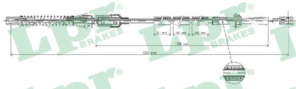 LPR C0073A Cavo acceleratore-Cavo acceleratore-Ricambi Euro