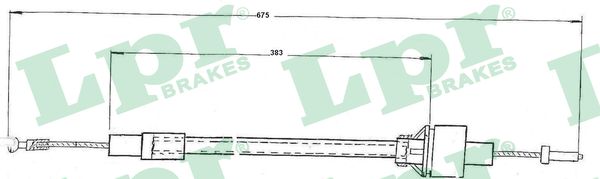 LPR C0074C Cavo comando, Comando frizione-Cavo comando, Comando frizione-Ricambi Euro