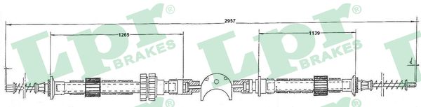 LPR C0075C Cavo comando, Comando frizione-Cavo comando, Comando frizione-Ricambi Euro