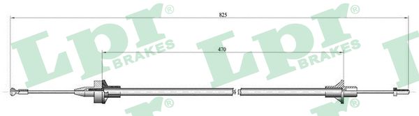 LPR C0078C Cavo comando, Comando frizione-Cavo comando, Comando frizione-Ricambi Euro