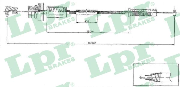 LPR C0079A Cavo acceleratore-Cavo acceleratore-Ricambi Euro