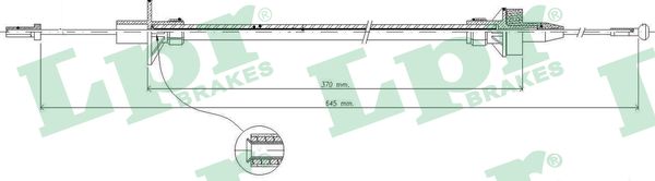 LPR C0086C Cavo comando, Comando frizione-Cavo comando, Comando frizione-Ricambi Euro