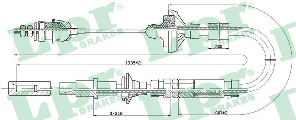 LPR C0107C Cavo comando, Comando frizione-Cavo comando, Comando frizione-Ricambi Euro