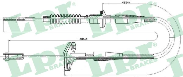 LPR C0121C Cavo comando, Comando frizione-Cavo comando, Comando frizione-Ricambi Euro