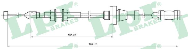 LPR C0130A Cavo acceleratore-Cavo acceleratore-Ricambi Euro