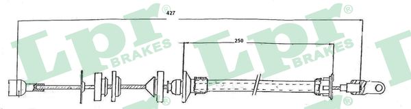 LPR C0148C Cavo comando, Comando frizione-Cavo comando, Comando frizione-Ricambi Euro