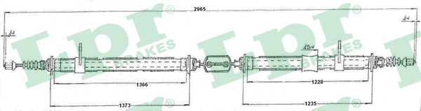 LPR C0159B Cavo comando, Freno stazionamento