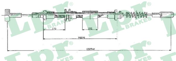 LPR C0160B Cavo comando, Freno stazionamento