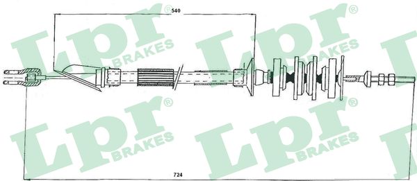 LPR C0161C Cavo comando, Comando frizione-Cavo comando, Comando frizione-Ricambi Euro