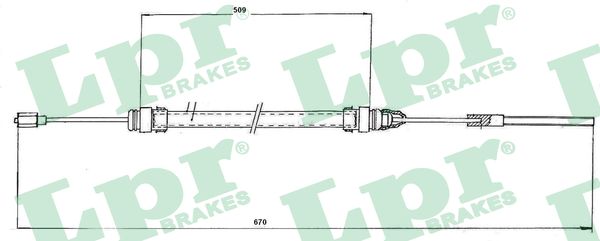 LPR C0188C Cavo comando, Comando frizione-Cavo comando, Comando frizione-Ricambi Euro