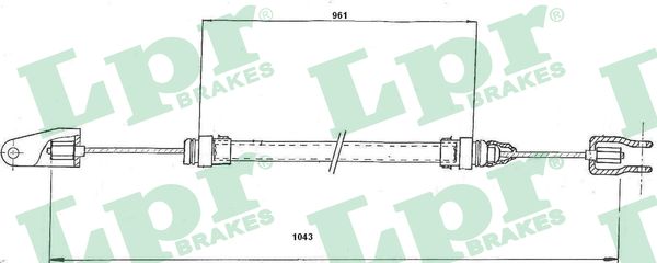 LPR C0189C Cavo comando, Comando frizione-Cavo comando, Comando frizione-Ricambi Euro