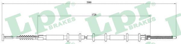 LPR C0193B Cavo comando, Freno stazionamento