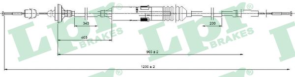 LPR C0276C Cavo comando, Comando frizione-Cavo comando, Comando frizione-Ricambi Euro