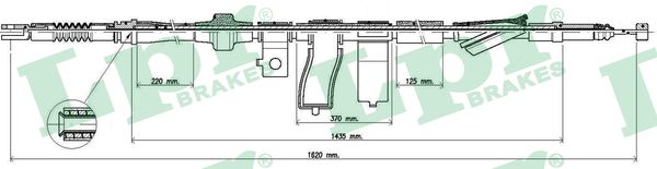 LPR C0313B Cavo comando, Freno stazionamento